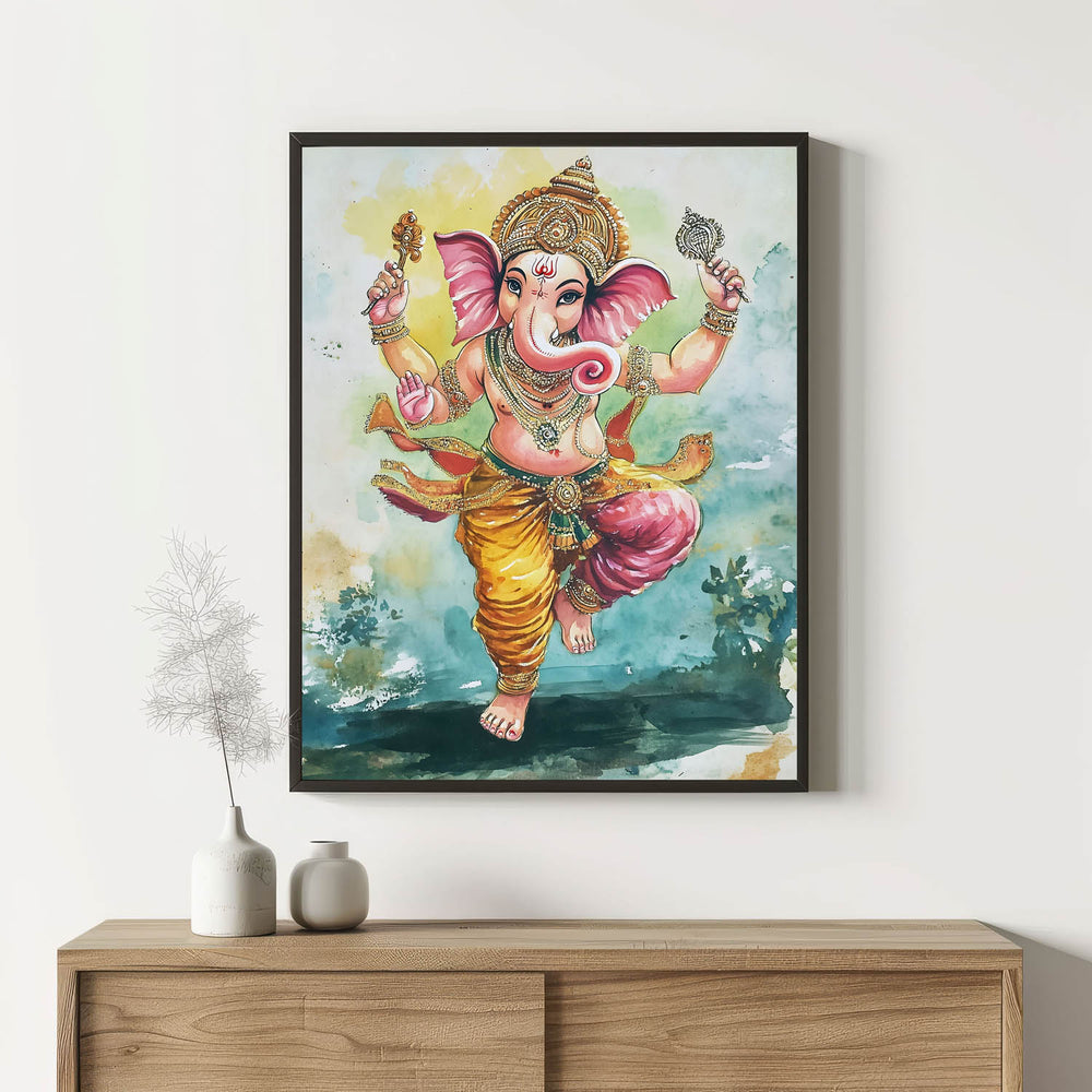 lord-ganesh-dancing-vastu-painting