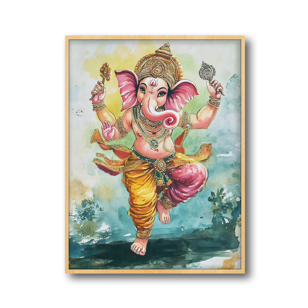 lord-ganesh-dancing-vastu-painting