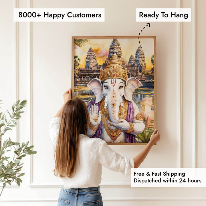 Lord Ganesha Blessing - Vastu Painting