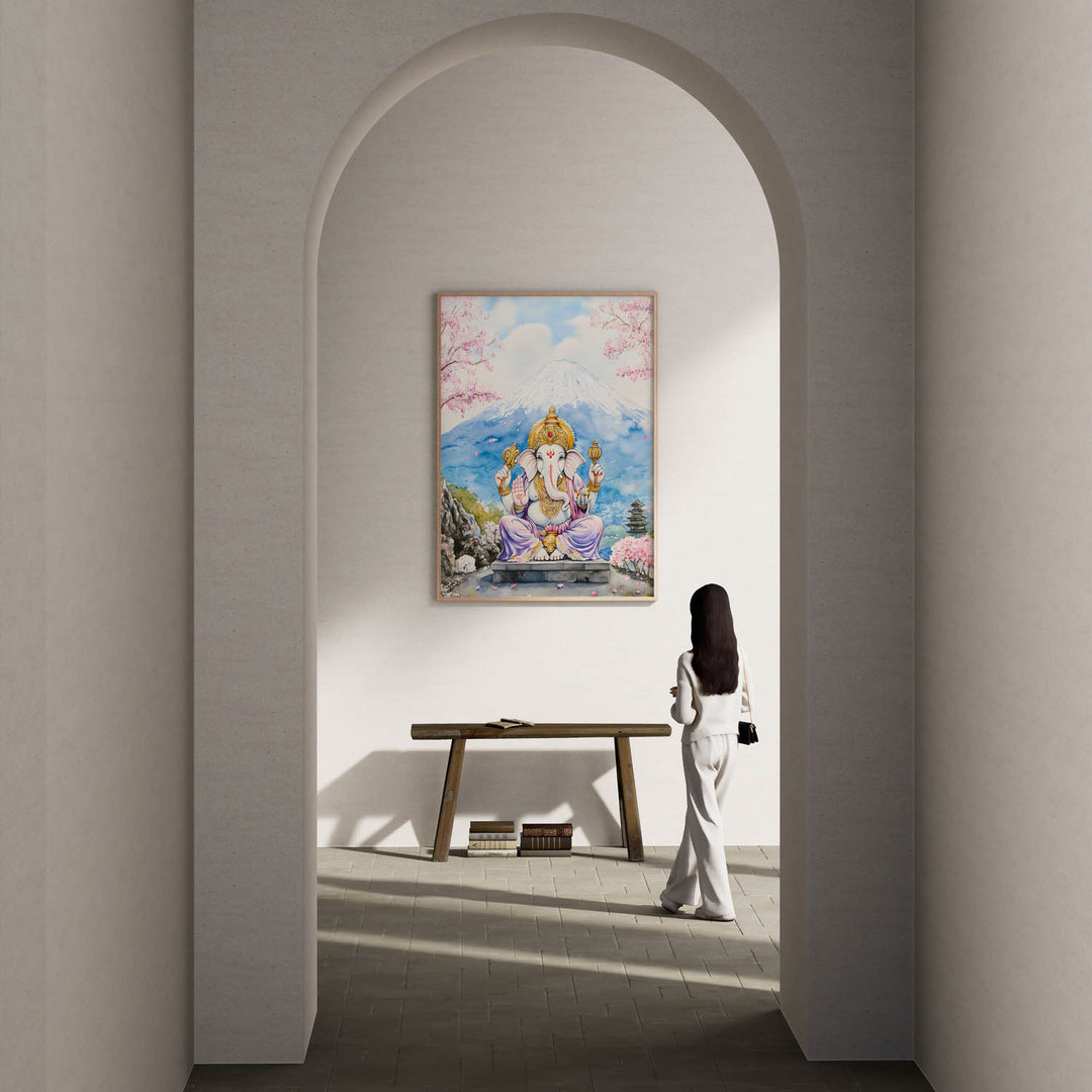 lord-ganesha-sitting-in-himalaya-vastu-painting