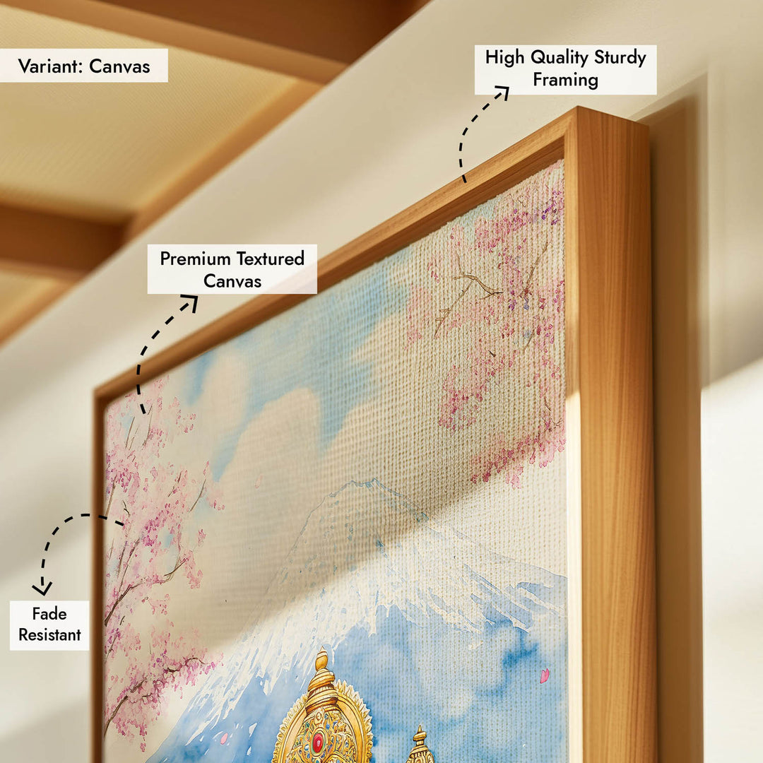 Lord Ganesha sitting in Himalaya - Vastu Painting