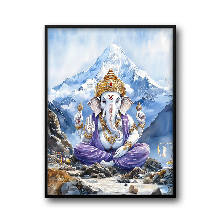 Lord Ganesh in Himalaya - Vastu Painting