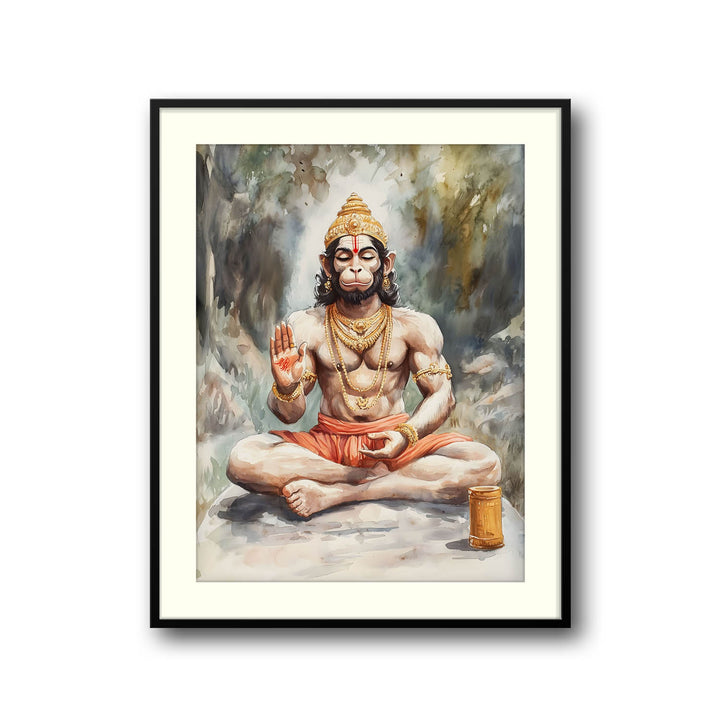 lord-hanuman-meditating-vastu-painting