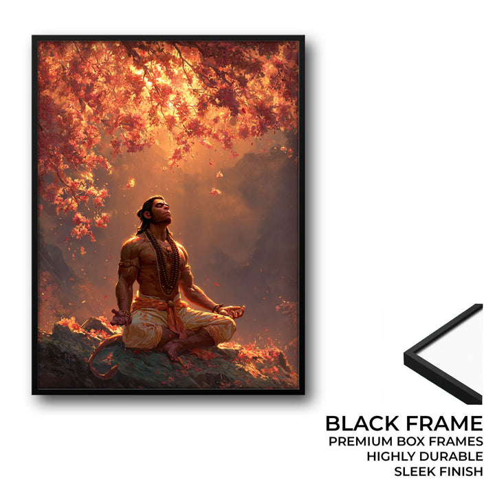 Lord Hanuman Meditation Painting – Vastu Wall Art