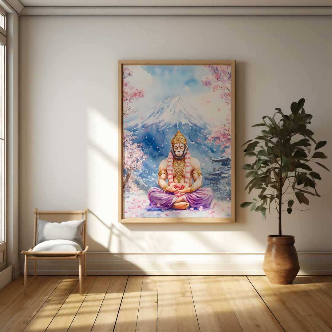 lord-hanuman-in-himalaya-vastu-painting