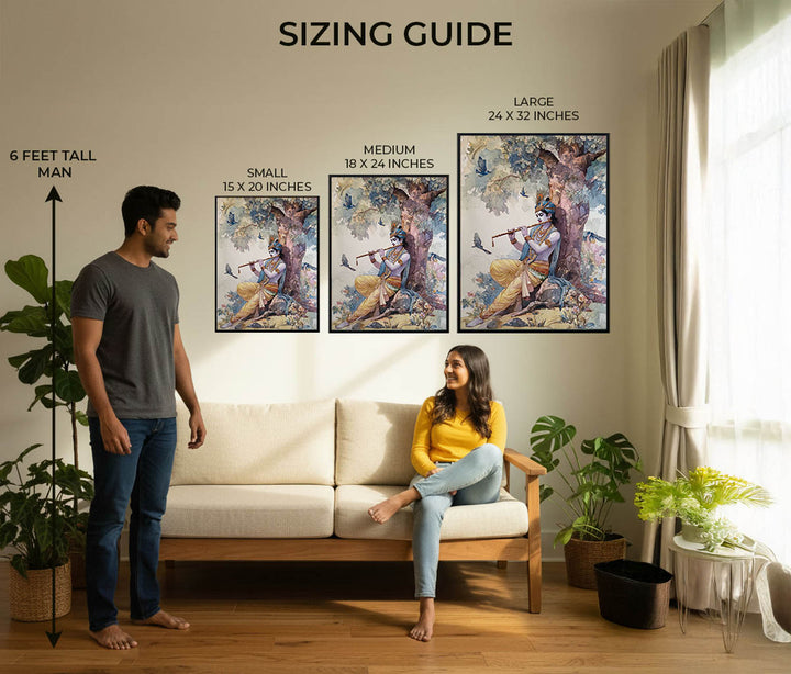 Lord Krishna Flute Painting – Vastu Wall Art