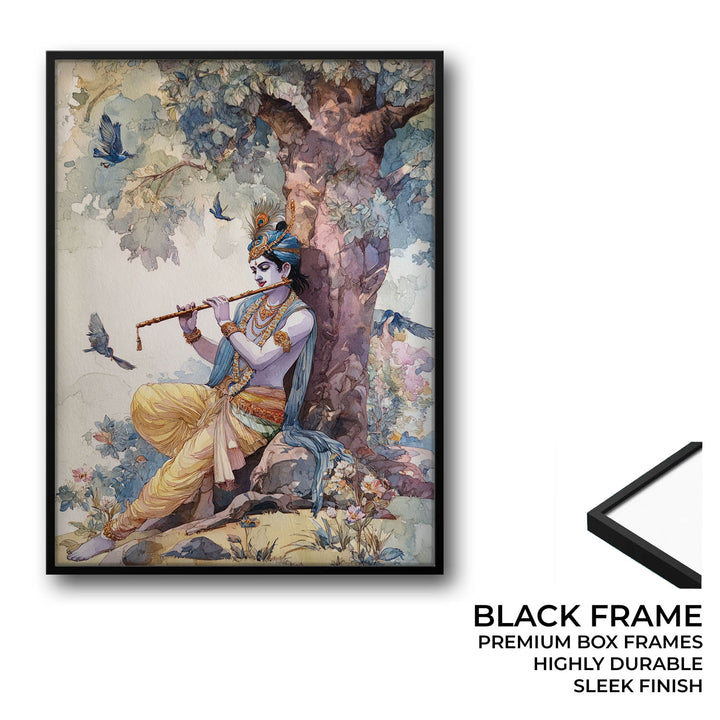 Lord Krishna Flute Painting – Vastu Wall Art