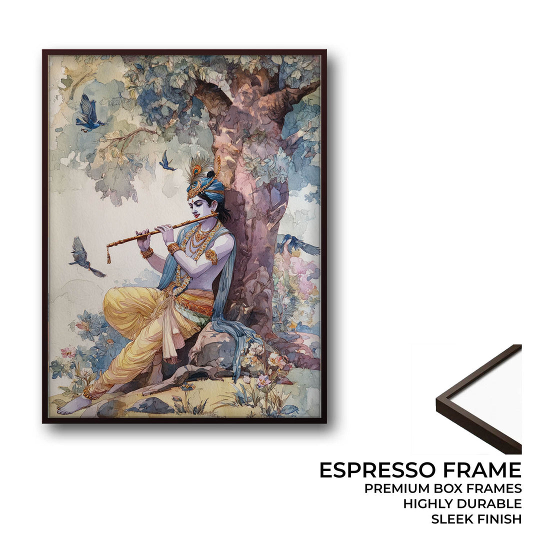 Lord Krishna Flute Painting – Vastu Wall Art