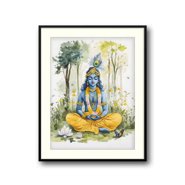 lord-krishna-meditating-vastu-painting