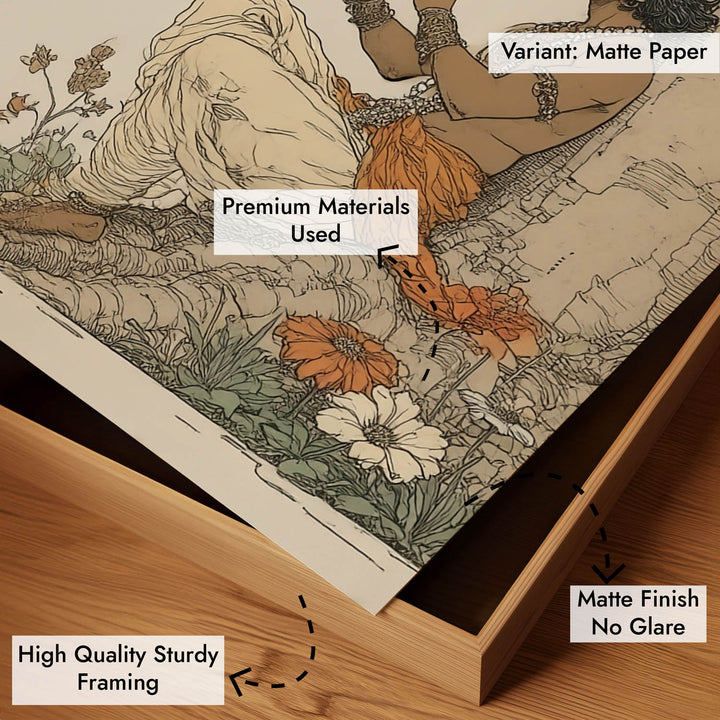 Lord Krishna Playing Flute Painting – Vastu Wall Art