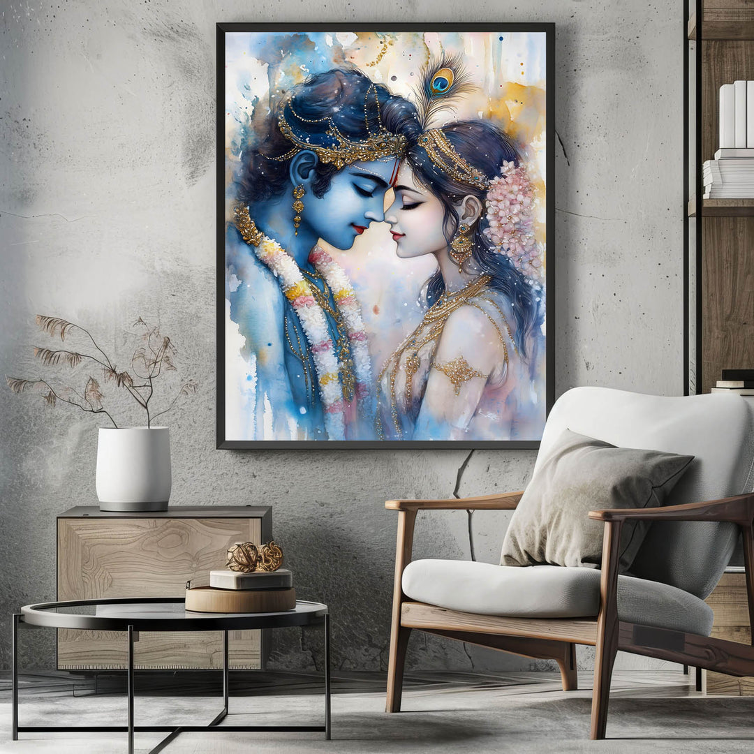lord-krishna-goddess-radha-vastu-painting