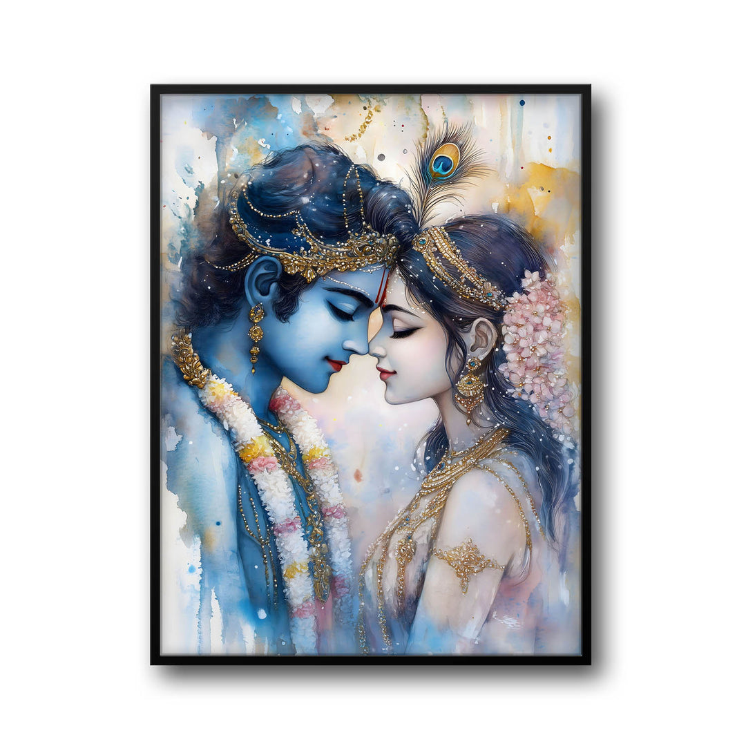 Lord Krishna & Goddess Radha - Vastu Painting