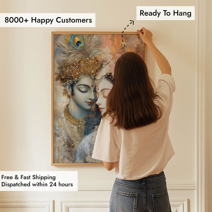 Lord Krishna & Radha - Vastu Painting