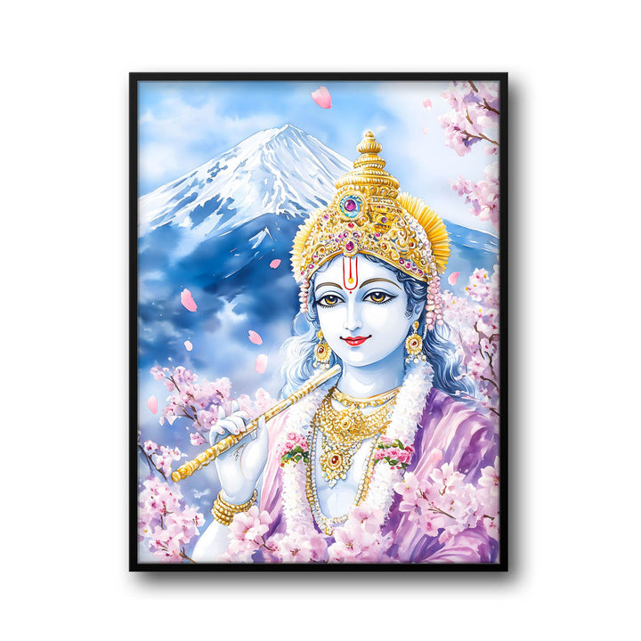 Lord Krishna in Himalaya - Vastu Painting