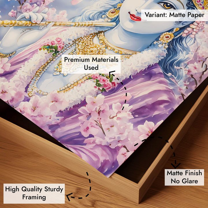 Lord Krishna in Himalaya - Vastu Painting