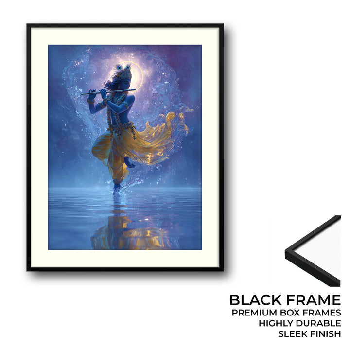 Lord Krishn with Flute - Vastu Painting