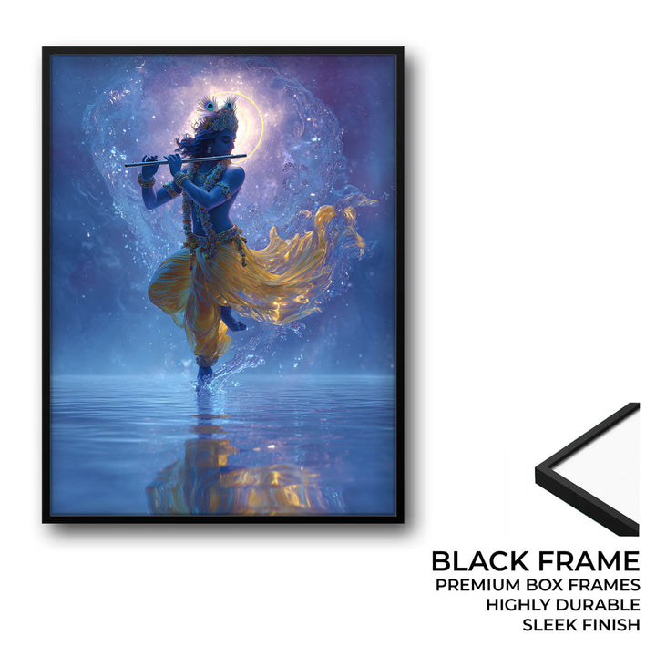 Lord Krishn with Flute - Vastu Painting