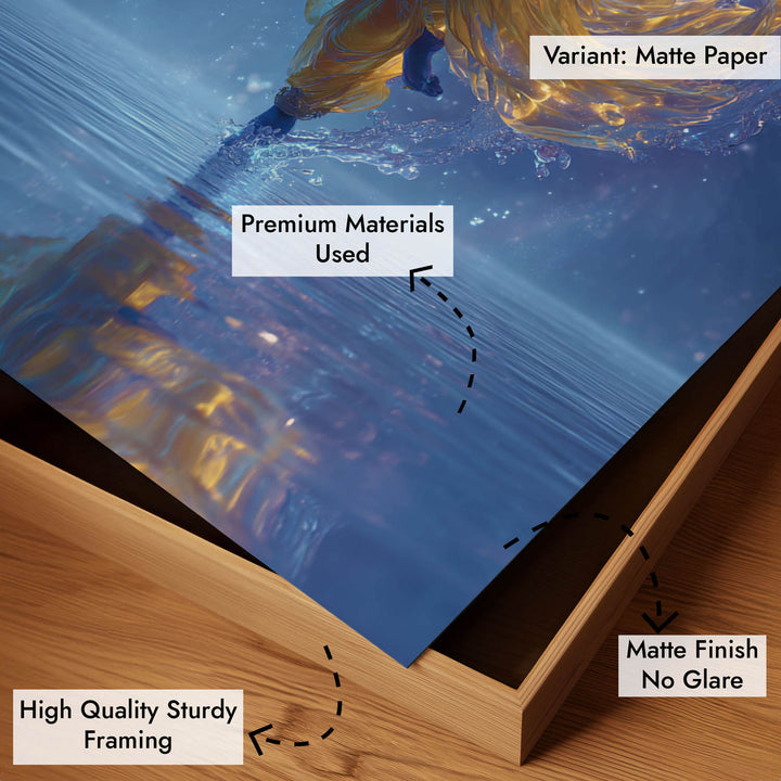 Lord Krishn with Flute - Vastu Painting