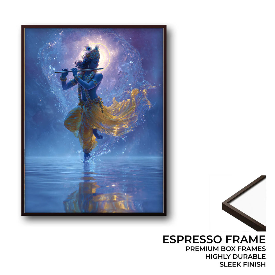 Lord Krishn with Flute - Vastu Painting