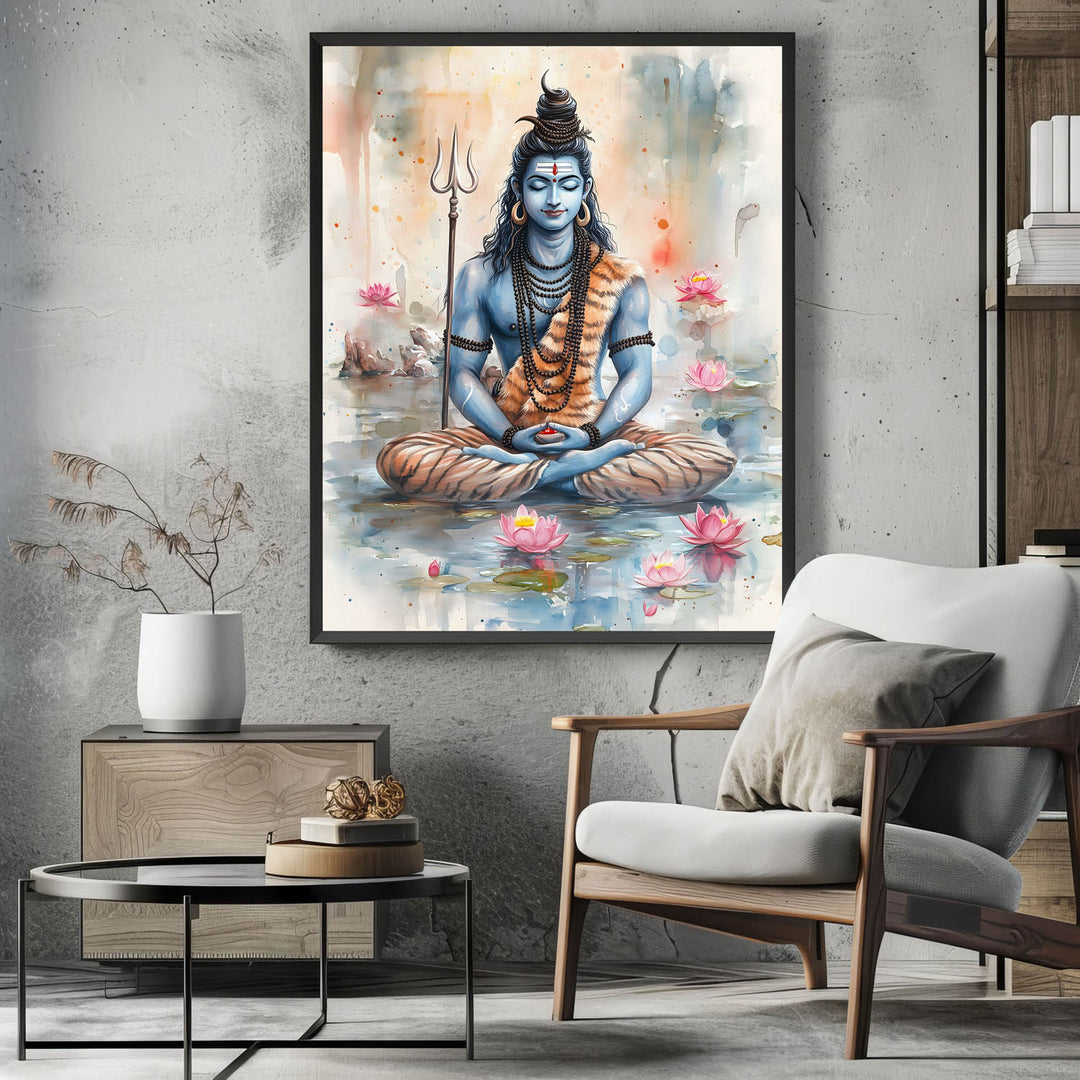 lord-shiv-meditating-vastu-painting