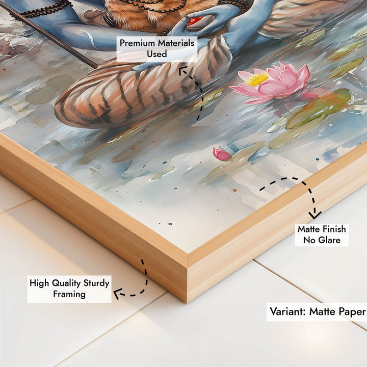 Lord Shiv Meditating  - Vastu Painting