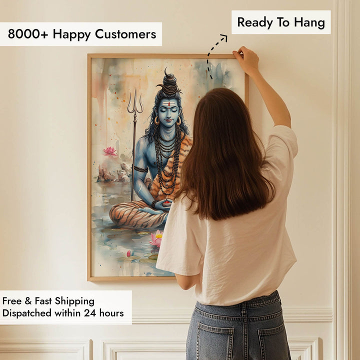 Lord Shiv Meditating  - Vastu Painting