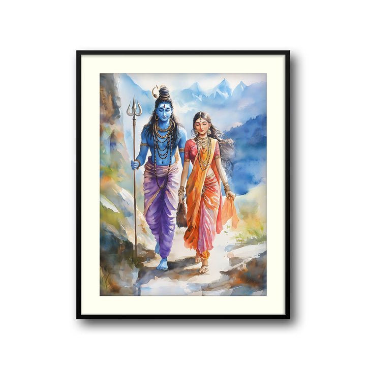 lord-shiv-goddess-parvati-vastu-painting