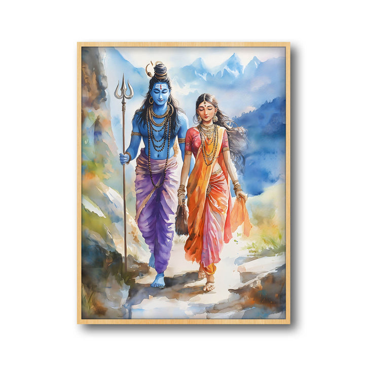 lord-shiv-goddess-parvati-vastu-painting