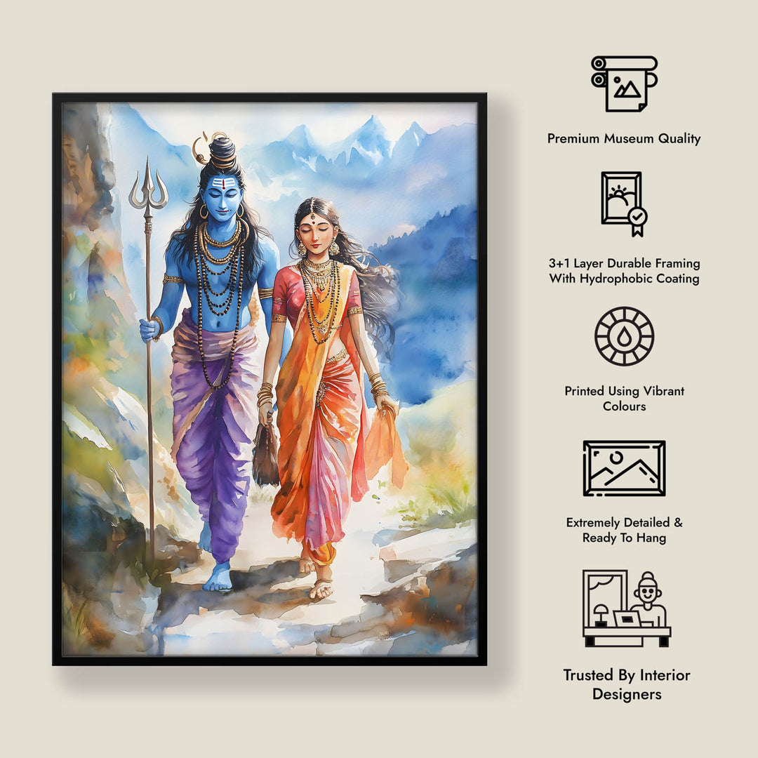 lord-shiv-goddess-parvati-vastu-painting