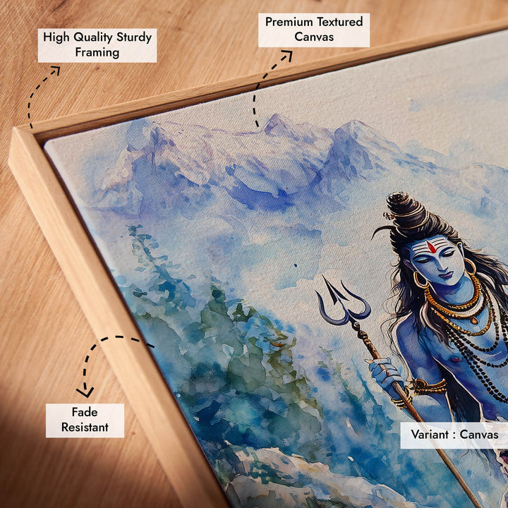 Lord Shiv & Goddess Parvati in Himalaya  - Vastu Painting