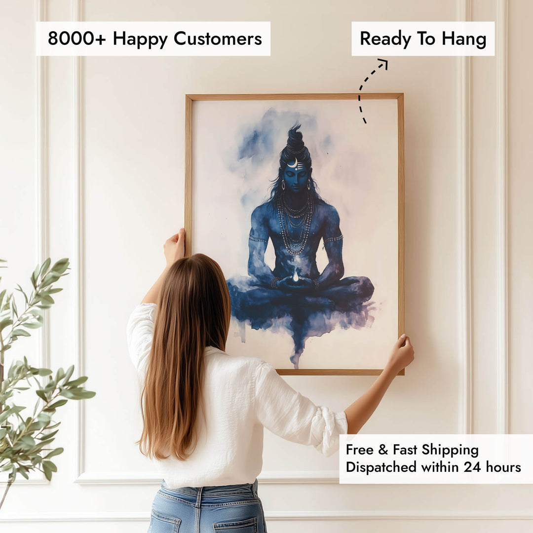 Lord Shiva Meditating - Vastu Painting