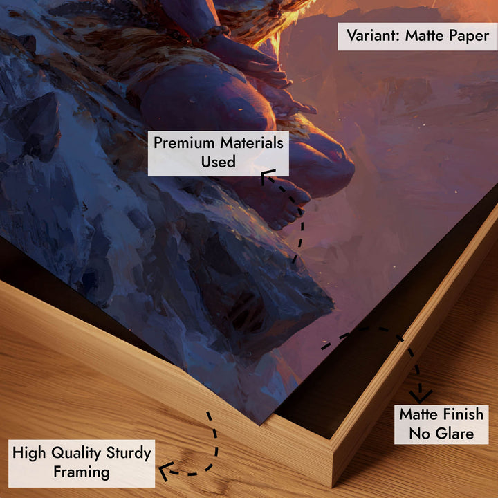 Lord Shiva Meditation Painting – Mahadev Wall Art