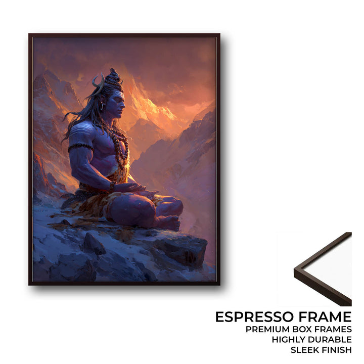 Lord Shiva Meditation Painting – Mahadev Wall Art