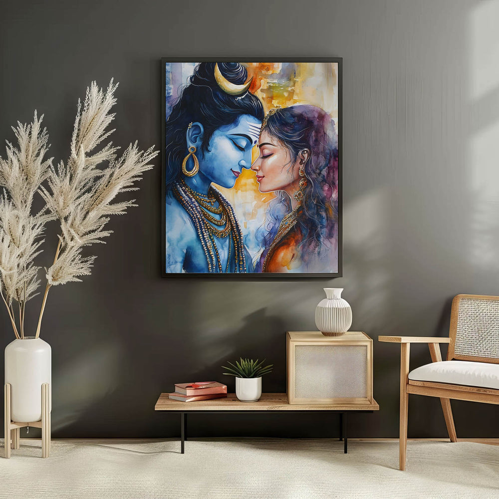 lord-shiva-and-goddess-parvati-vastu-painting