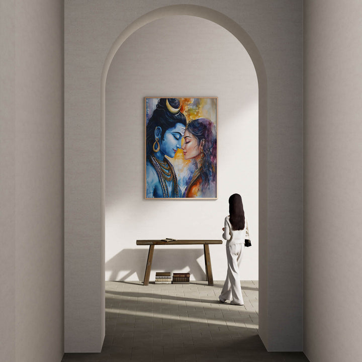 lord-shiva-and-goddess-parvati-vastu-painting