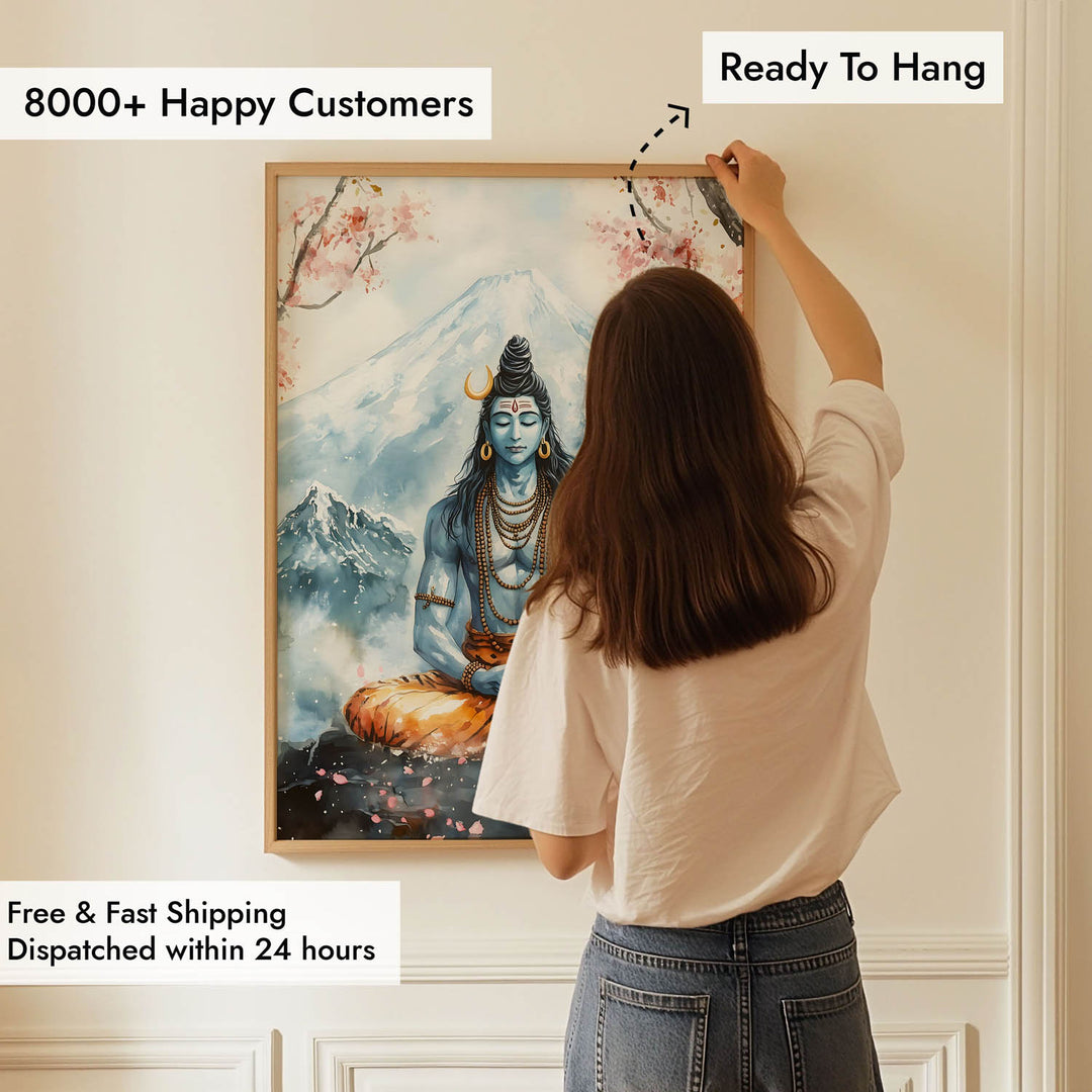 Lord Shiva in Dhyaan - Vastu Painting