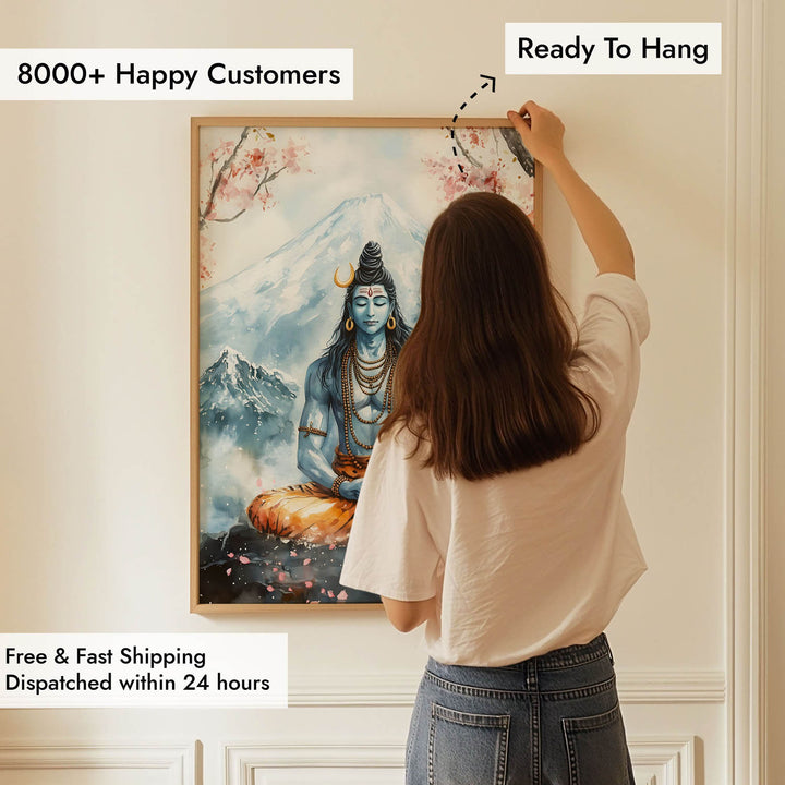 Lord Shiva in Dhyaan - Vastu Painting