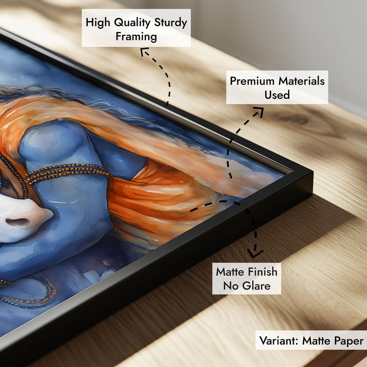 Lord Shiva with Nandi - Vastu Painting