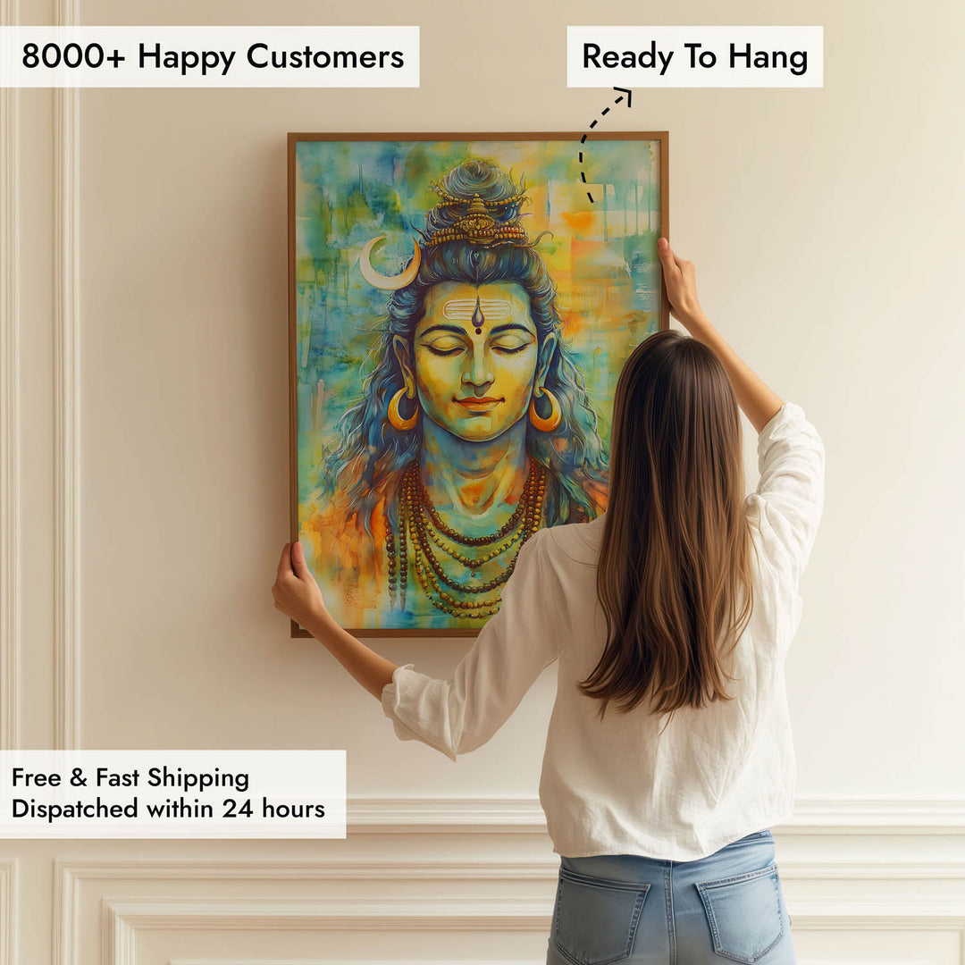 Lord Shiv in Dhyan - Vastu Painting