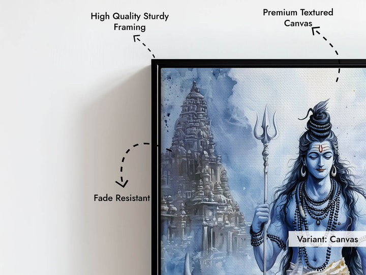 Lord Shiv on Nandi - Vastu Painting