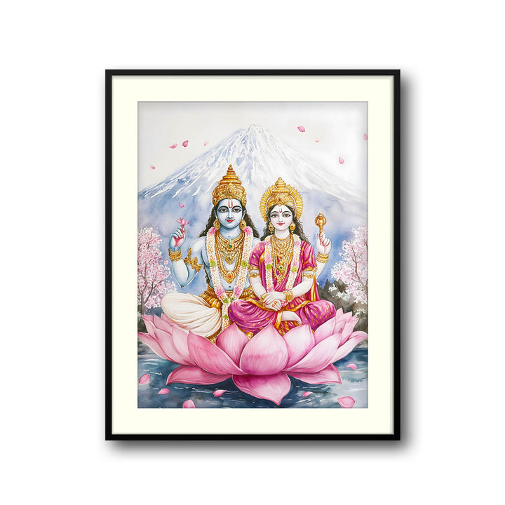 lord-vishnu-and-goddess-laxmi-vastu-painting