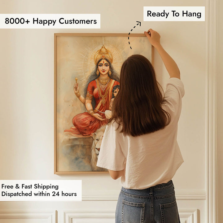 Maa Durga - Vastu Painting
