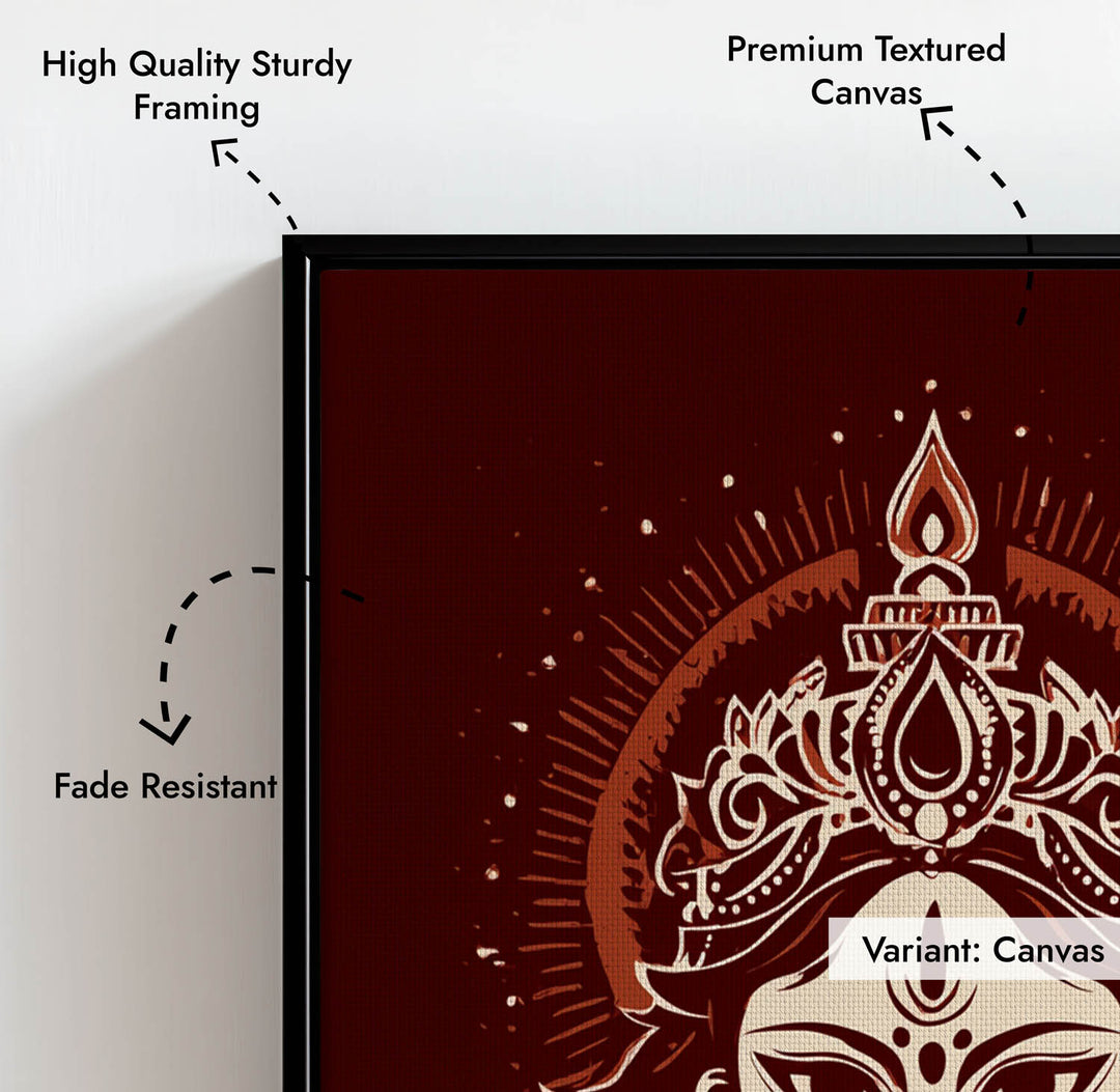 Maa Durga Painting – Divine Shakti Wall Art