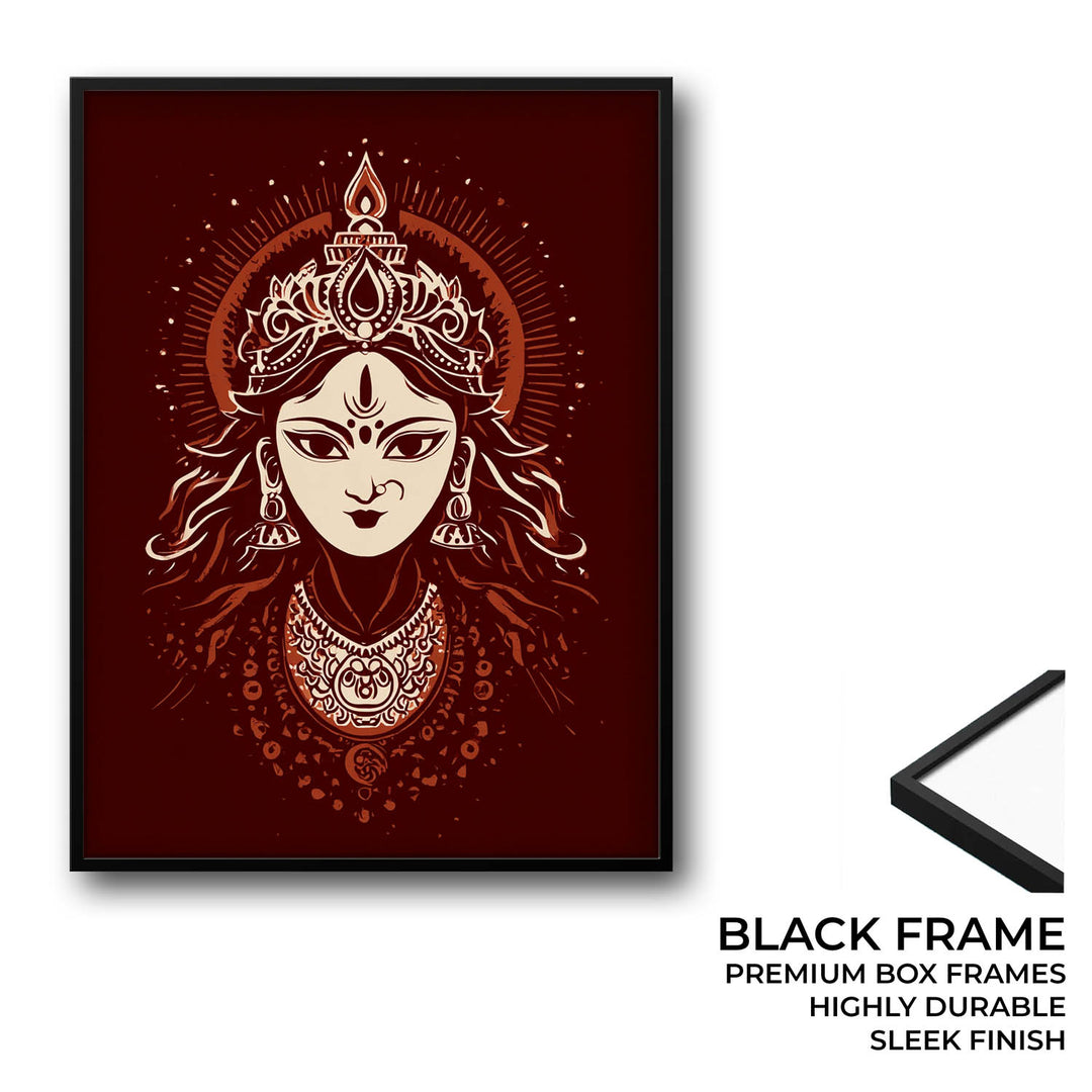 Maa Durga Painting – Divine Shakti Wall Art