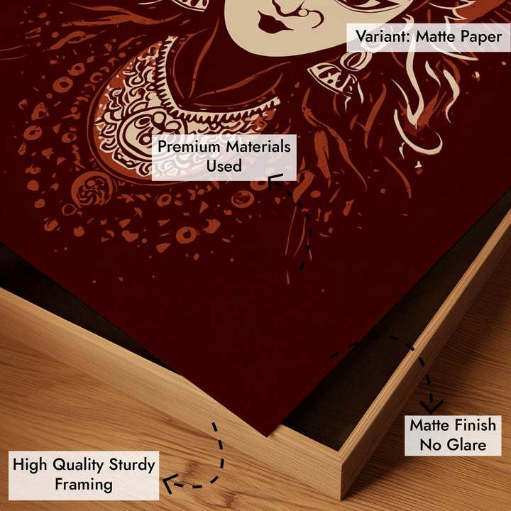 Maa Durga Painting – Divine Shakti Wall Art