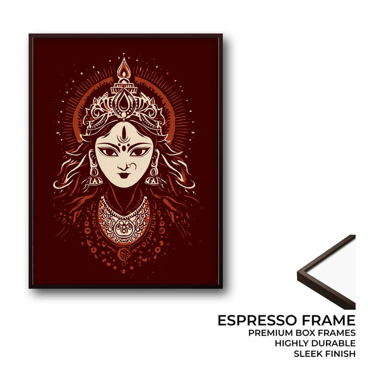 Maa Durga Painting – Divine Shakti Wall Art