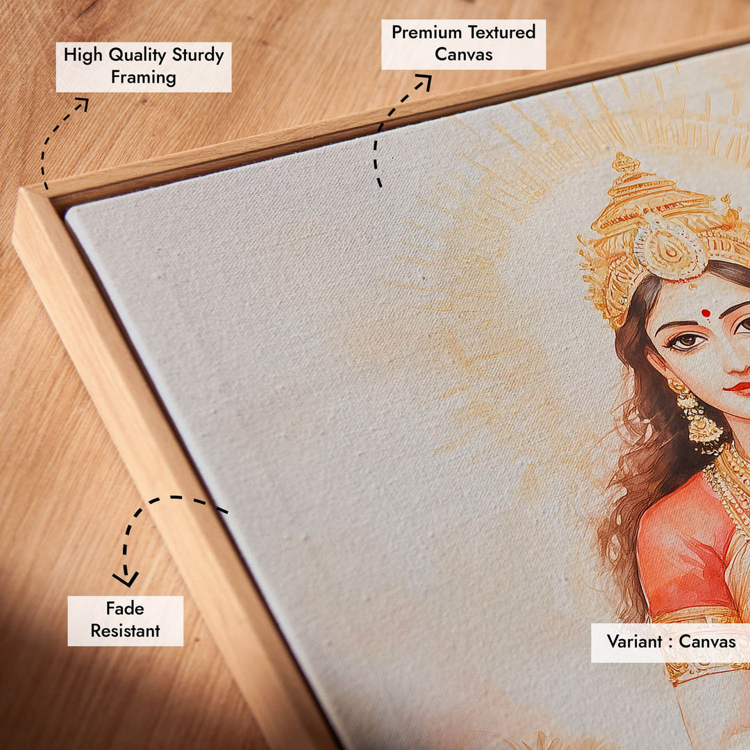 Maa Durga on Lion - Vastu Painting