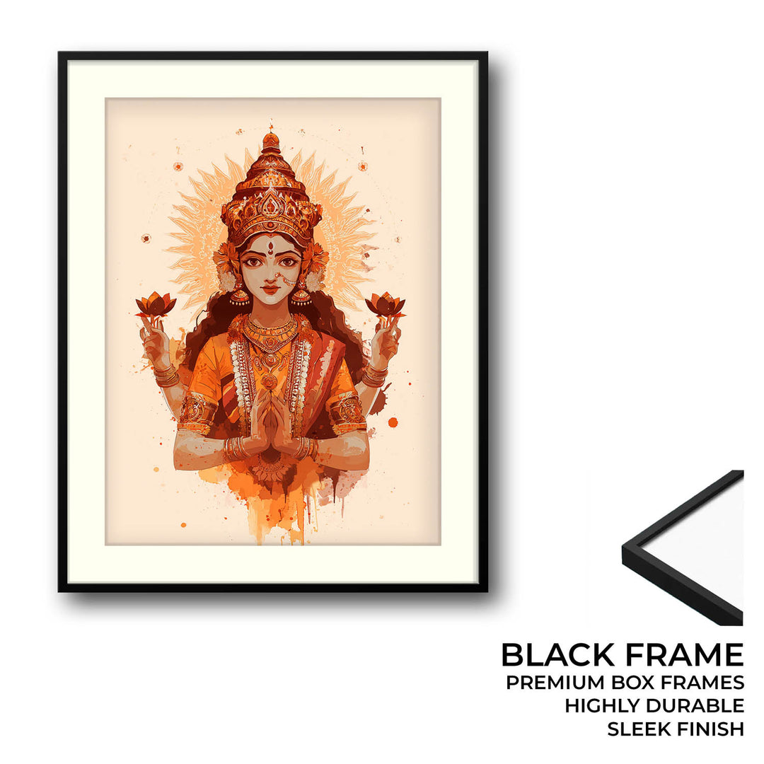 Mahalakshmi Painting – Goddess of Prosperity Wall Art