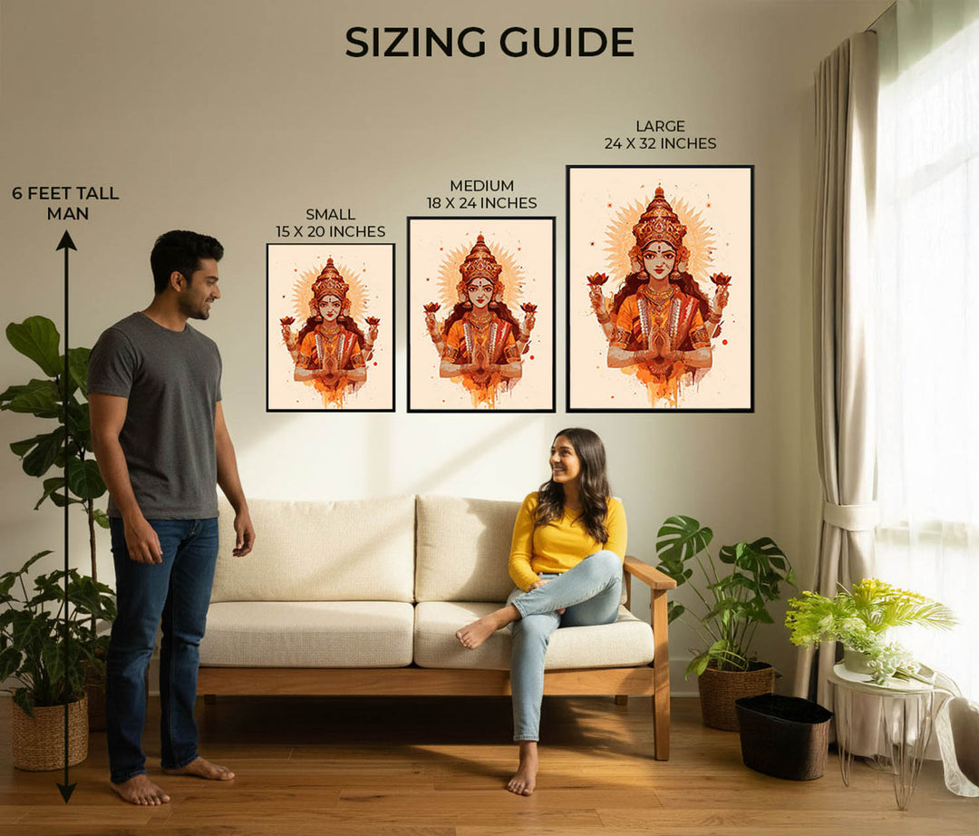 Mahalakshmi Painting – Goddess of Prosperity Wall Art