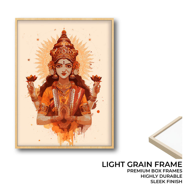 Mahalakshmi Painting – Goddess of Prosperity Wall Art